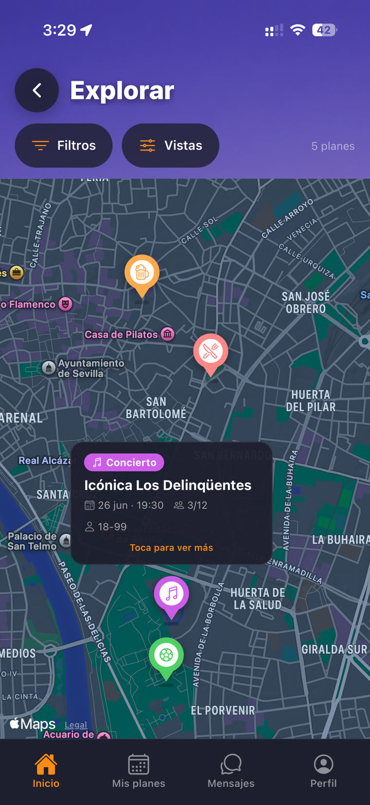 buscoPlan en el móvil